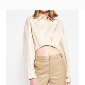 Anthropology En saison lessie cropped top